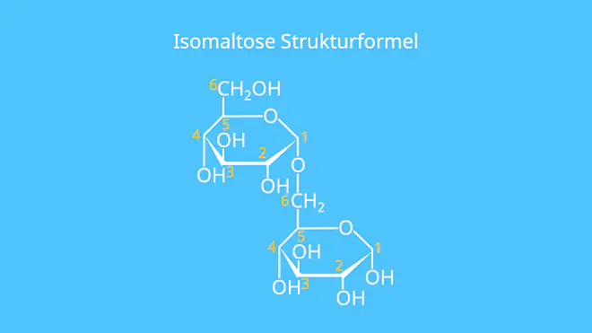 Maltose Strukturformel, Maltose Glucose, Disaccharid, Malzzucker