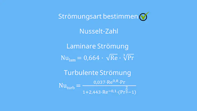Erzwungene Konvektion, laminare Strömung, turbulente Strömung