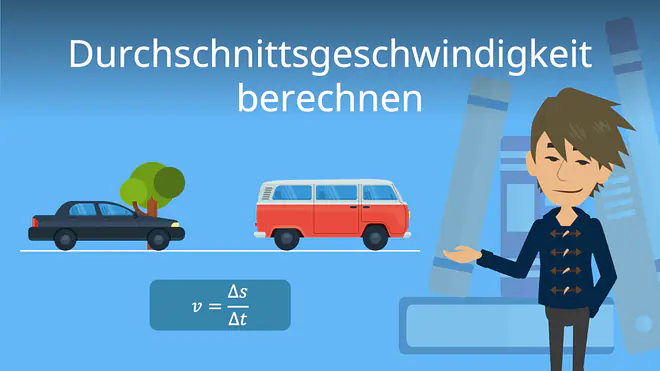 Zum Video: Durchschnittsgeschwindigkeit berechenen