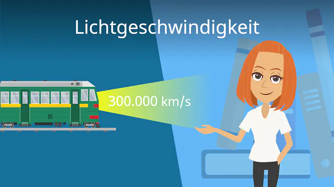 Zum Video: Lichtgeschwindigkeit