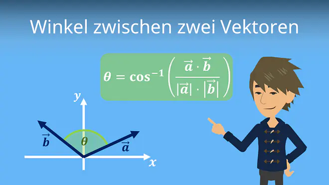 Zum Video: Winkel zwischen zwei Vektoren