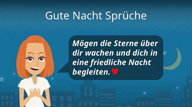 Zum Video: Gute Nacht Sprüche