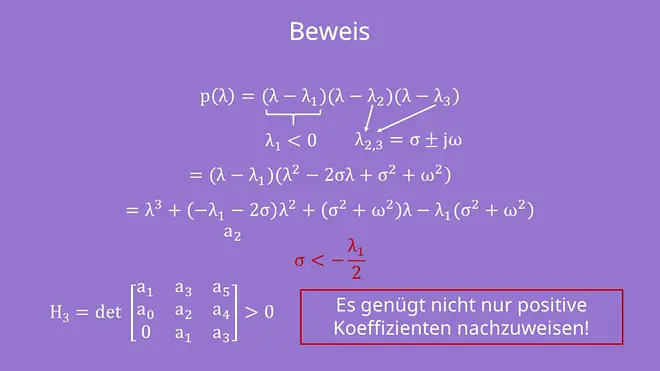 Stabilitätskriterium Hurwitz