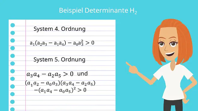 Determinante Stabilitätskriterium Hurwitz