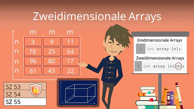 Zum Video: Zweidimensionale Arrays