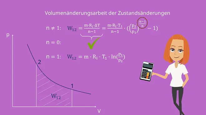 Volumenänderungsarbeit Zustandsänderung Polytrope Zustandsänderung