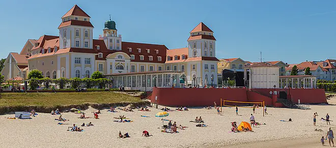 EIn Bild zeigt das Ostseebad Binz auf Rügen