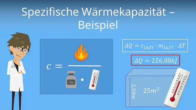 Zum Video: Spezifische Wärmekapazität - Beispiel