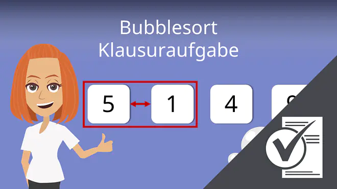 Klausuraufgabe, Bubblessort
