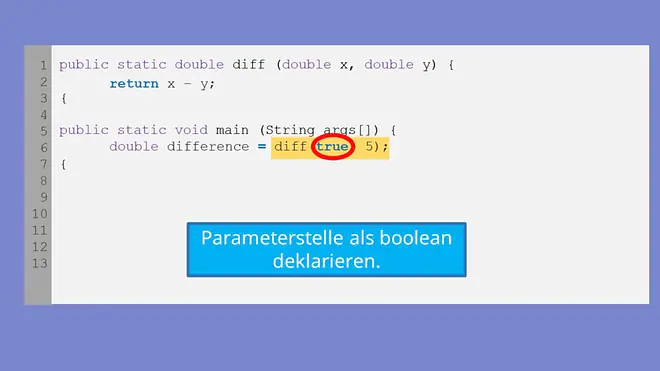 double kann nur für Zahlen verwendet werden