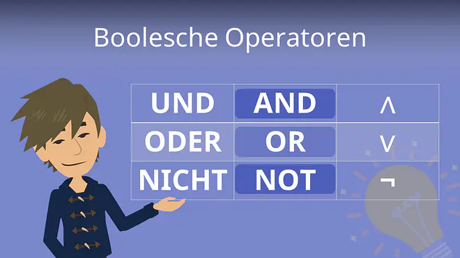 Zum Video: Boolesche Operatoren