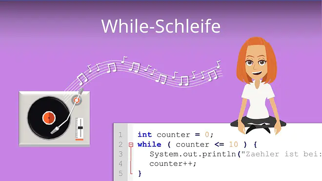 Zum Video: While-Schleife