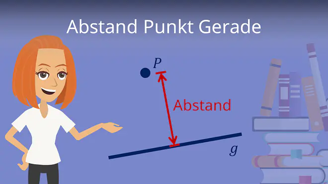 Zum Video: Abstand Punkt Gerade