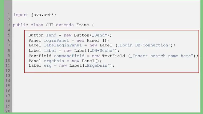 GUI-Layout