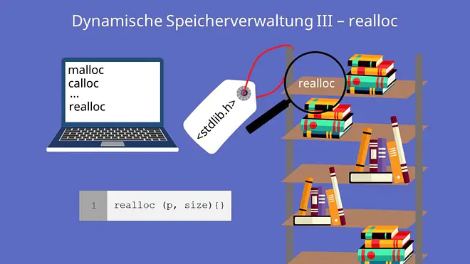 Dynamische Speicherverwaltung, realloc