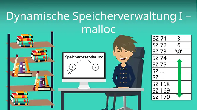 Zum Video: Dynamische Speicherverwaltung I - malloc