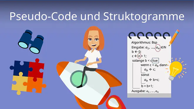 Zum Video: Pseudo-Code und Struktogramme