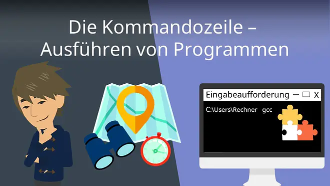 Zum Video: Die Kommandozeile - Ausführen von Programmen