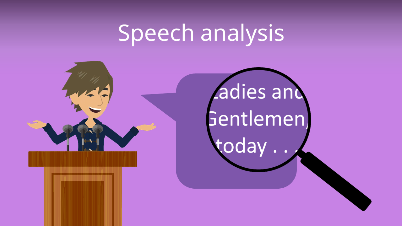 Speech analysis • Eine Redeanalyse in Englisch schreiben · [mit Video]