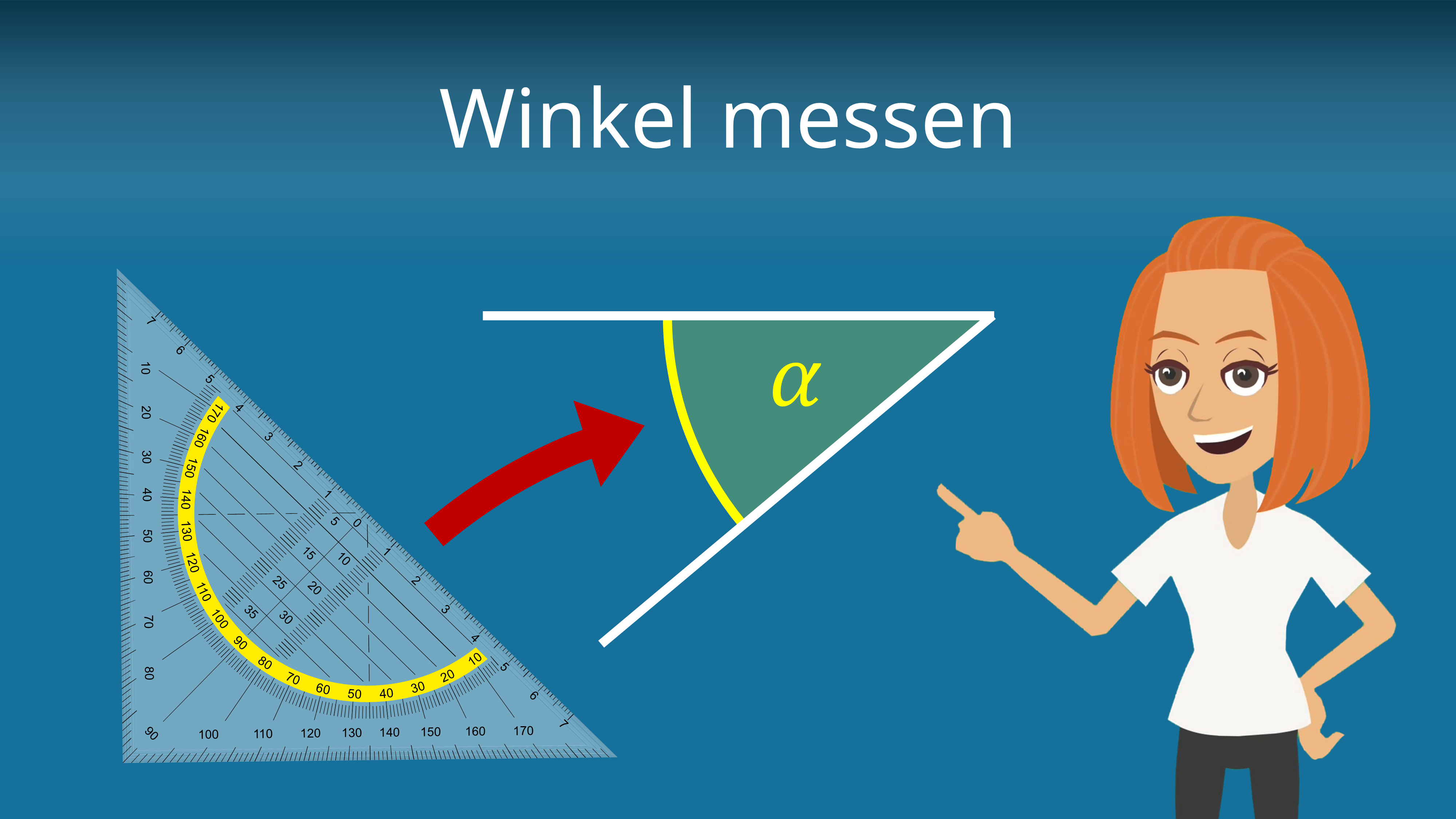Winkel messen • Erklärung und Beispiel mit Geodreieck · [mit Video]