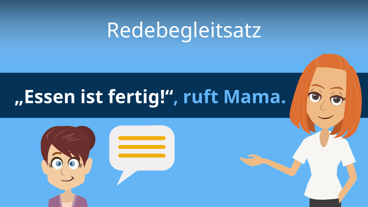 Redebegleitsatz • Verwendung und Beispiele · [mit Video]