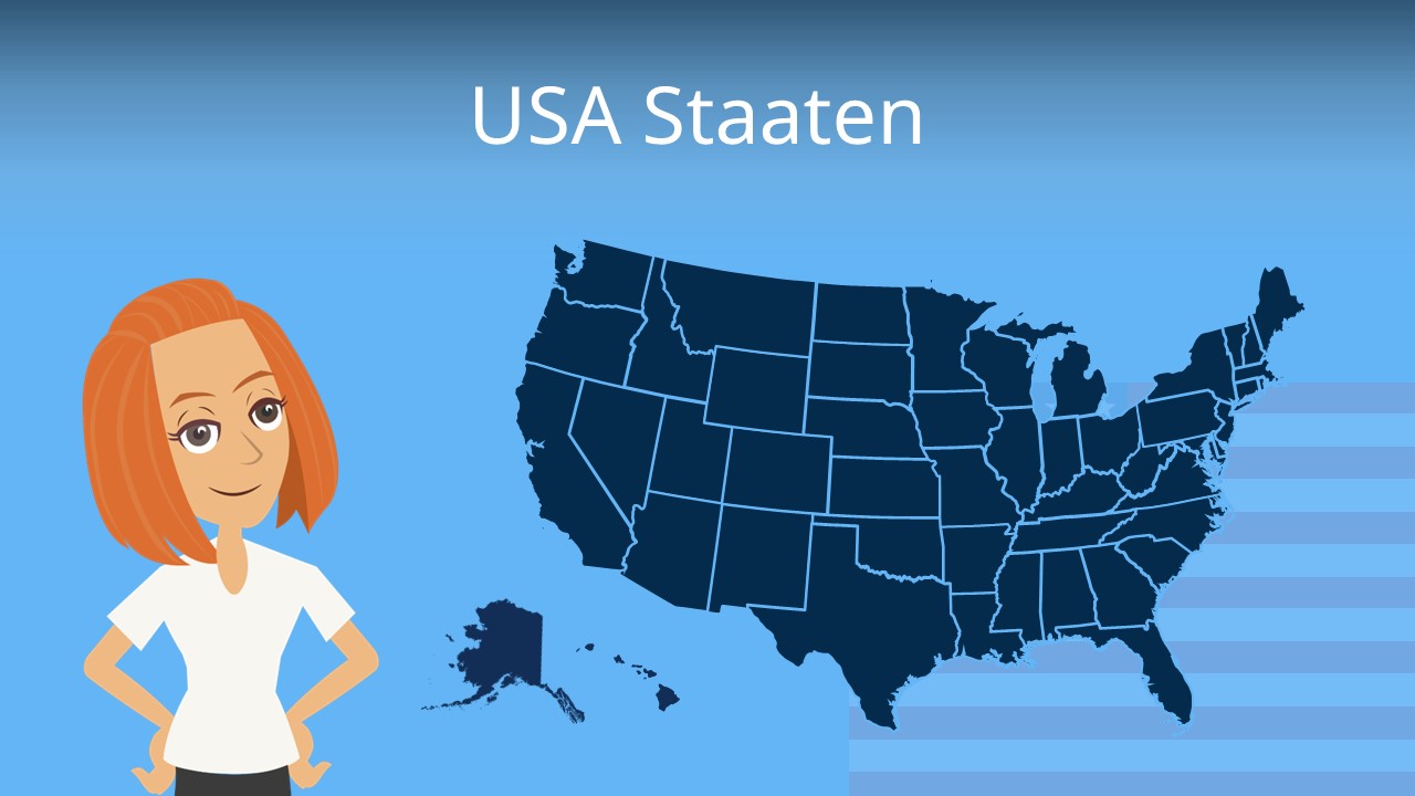 USA Staaten • USA Staaten Karte, USA Hauptstädte · [mit Video]