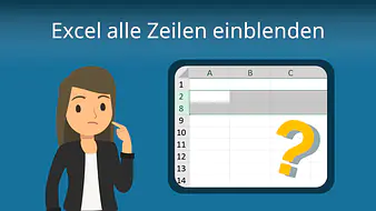 Excel alle Zeilen einblenden