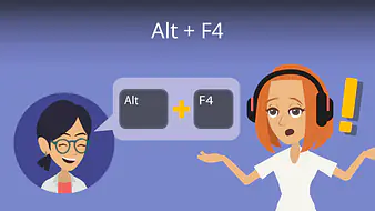 Alt + F4