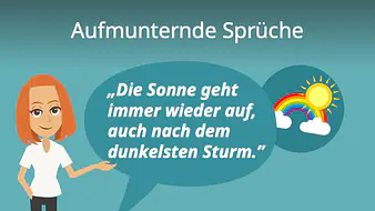 Aufmunternde Sprüche