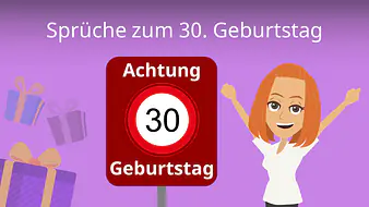 Sprüche zum 30. Geburtstag