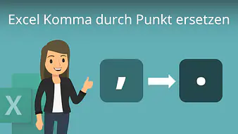 Excel Komma durch Punkt ersetzen