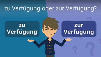 zu Verfügung oder zur Verfügung?