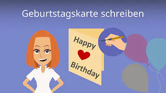 Geburtstagskarte schreiben