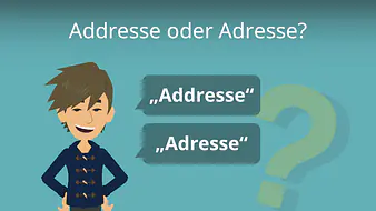 Addresse oder Adresse?