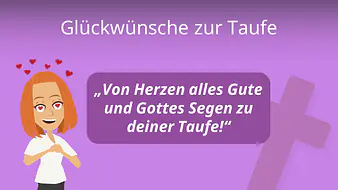Glückwünsche zur Taufe