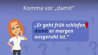 Komma vor "damit"