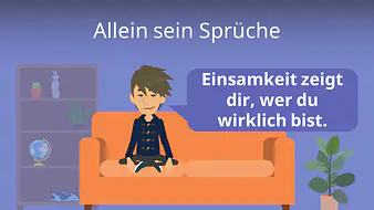 Allein sein Sprüche