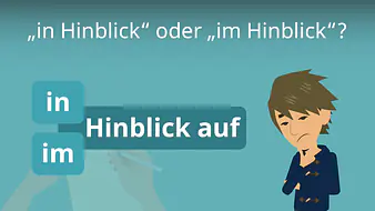 "in Hinblick" oder "im Hinblick"?