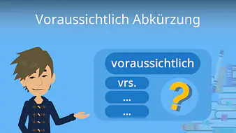 Voraussichtlich Abkürzung