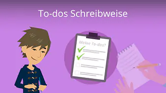 To-dos Schreibweise