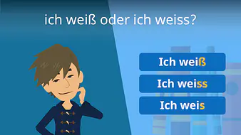 ich weiß oder ich weiss?