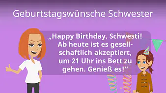 Geburtstagswünsche Schwester