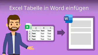 Excel Tabelle in Word einfügen