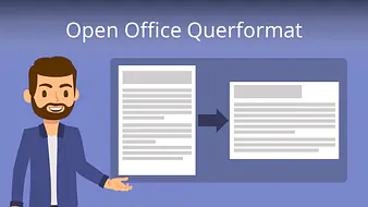 Open Office Querformat