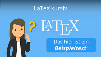 LaTeX kursiv