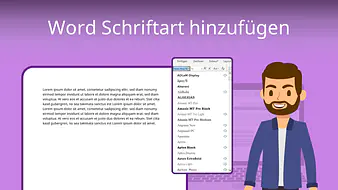 Word Schriftart hinzufügen