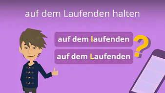 auf dem Laufenden halten