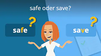 safe oder save?