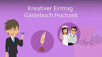Kreativer Eintrag Gästebuch Hochzeit