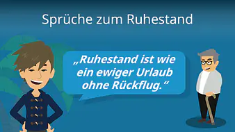 Sprüche zum Ruhestand